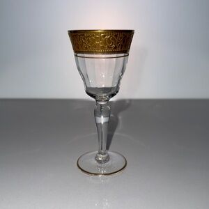 Set of 8 Vintage Tiffen Rambler Rose Elegant Cordial Glasses